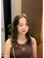 シアン 大須店(CYAN.)&nbsp;ブリーチパーマ×細かめウェーブ