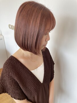 コワファースト 大分(COIFF1RST) 大人可愛いショートボブ白髪ぼかし20代30代40代/大分