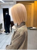 ブリーチ　ボブ　デザインカラー　ダブルカラー　横浜