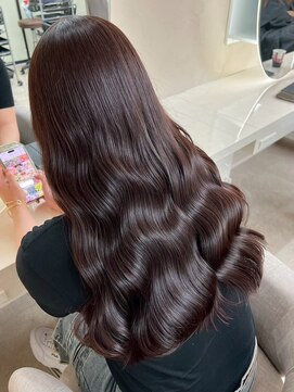 オズ 郡山駅前店(OZ) 大人女子の艶ブラウンロングで韓国風ベージュカラー郡山で人気◎