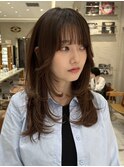 ハッシュカット、レイヤーカット、韓国風、顔まわりレイヤー