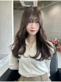 透明感◎グレージュカラーにレイヤーカット!こだわりの前髪◎