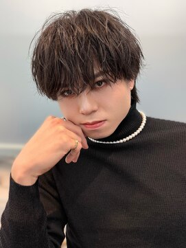 ジーナ 天神(Zina) マッシュウルフ/ソフトツイスパ【メンズサロンZina天神】