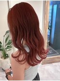ブリーチ無しワインレッド＊