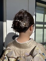ビオトープアトラ(Bio-Top atora) 成人式ヘアアレンジ/卒業式/金箔ヘア