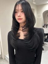 デディトゥ ルイール(dedyto luire)&nbsp;札幌大通レイヤーカットハッシュカット髪質改善韓国ボブ顔周り