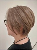 白髪ぼかし大人ショート50代60代