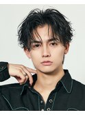 渋谷メンズパーマシャドウパーマセンターパート