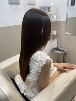 シュヴーブリヤン(cheveux brillants)&nbsp;【美髪縮毛矯正で作る再現性100%艶髪】暗髪ストレートロングヘア
