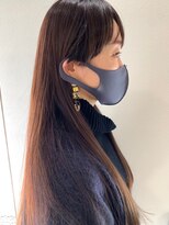 ルーチェココ ブラン(Lu'ce coco blanc)&nbsp;クラシカルシルクロング×チェリーブラウン