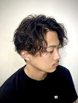 ラフテル ロマン(RAFTEL Roman) テーパーフェードメンズパーマサーフカール波巻き【塩原大輔】