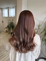フゥカ 売市店(fuka)&nbsp;秋冬オレンジブラウン×レイヤーカット×八戸美容室