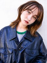 カンナ(Canna)&nbsp;くびれ/ミディアム/ウルフ/前髪/マロンベージュ/髪質改善/20代