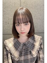 リークフー(Ree cu fuu)&nbsp;10代20代30代40代 ワンカールの大人かわいい水平ボブ　藤沢