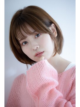 ウォークヘアーグロウ(Walk hair grow) アッシュブラウン×王道ボブ