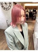 クリアピンクボブ