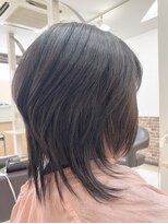 カットハウス はさみの部屋&nbsp;大人ウルフ/ショートレイヤー/ラベンダーグレージュ/前髪あり