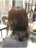 直毛さん必見　レイヤーミディアム　低温デジタルパーマ　銀座