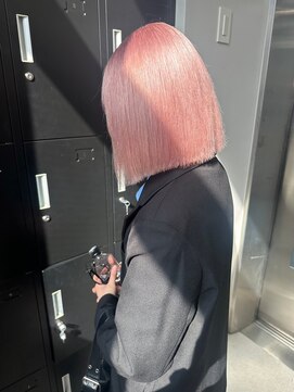 ベレーザシェルト(Beleza scelto) 6760ベビーピンク艶髪ハイトーンカラーホワイトピンク韓国ボブ