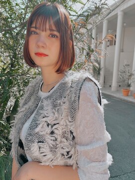 オーウェル 銀座(Owelle) 銀座 cheri透明感ブラウン×ボブ