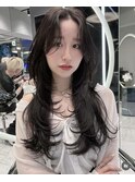 ワンホンヘア/韓国ヘア/ウルフ/前髪[レイヤーカット/渋谷