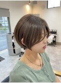 耳かけしても可愛いショートボブ
