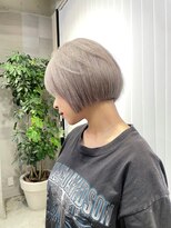 ソル 栄矢場町(SOL) ショートボブ/ミルクティーグレージュ/名古屋美容院
