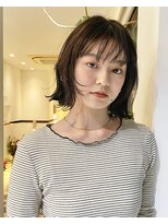 ビファインクーアヴェダ(Be fine coo AVEDA) ニュアンス外ハネボブ オリーブベージュ 10代/20代/30代