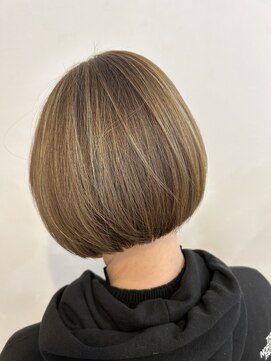 アリー 王子公園店(ARY) 大人可愛い20代30代40代「ナチュラルハイライトボブ」