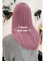 アミー 駒澤(Ammy komazawa) ベビーピンクカラー(2ブリーチ)