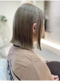 本八幡×外ハネボブ×ケアブリーチ×ベージュ