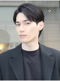 橋本嶺フェザーパーマメンズパーマセンターパートショートカット