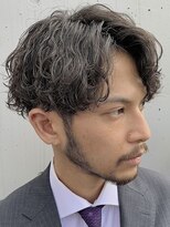 銀座ツイストパーマ緩めツイストスパイラルパーマセンターパート