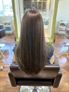 アンジュ 笠懸店(ange)の写真/髪の内部から徹底補修!髪の状態に合わせたトリートメントをご提案♪サロン帰りの美しさを長くキープ◎