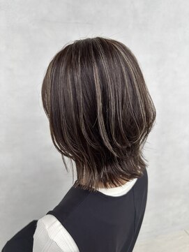 アース 越谷店(HAIR&MAKE EARTH) ボブレイヤー×ハイライトカラー/越谷