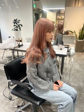 ラ ミュウ 八王子(LA.MIU) ピンクベージュ　ハイトーン　ブリーチ【八王子/八王子駅北口】