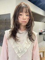 ヘアー アイス ルーチェ(HAIR ICI LUCE) ブリーチなしダブルカラー/オリーブグレージュ/レイヤー/林