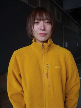 丸みショート×顔まわりレイヤー｜似合わせカット