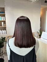 ミー 岡崎(mii)&nbsp;うるつやミディアム×レッドブラウン