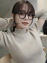 ヌヌ 渋谷 原宿 明治神宮前(nunu)&nbsp;レイヤーカットウルフカットボブグレージュオリーブべージュ