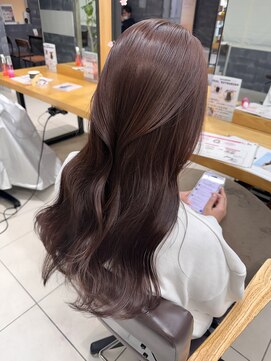 ラウル(Laulu) イメチェン/ピンクベージュ/アンブレラカラー/前髪/佐倉