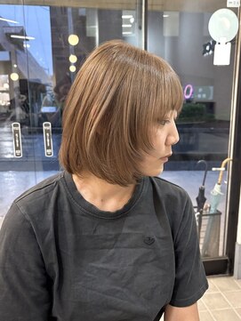 ラック 津田沼(LUCK) ミルクティーベージュ/津田沼/ボブ/ケアブリーチ/似合わせカット