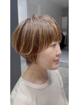 アルトル 池袋2nd(altru)&nbsp;◇大人40代50代60代ショートボブ丸みショート白髪ぼかし