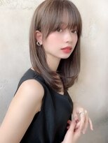 ロンドシトリン 四条烏丸(Lond citrine) オリーブベージュ/レイヤーカット/顔周りレイヤー/シースルー