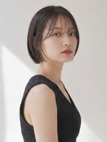 ソンノ(sonno)&nbsp;ダークブラウン 髪質改善 ショートボブ 顔周りカット 艶髪　20代