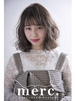 メルク(merc.)&nbsp;ナチュラル☆ロブ　20代30代40代　アッシュ/アディクシーカラー