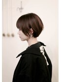 横シルエットが可愛いショートボブ♪