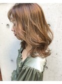 【FIGARO umeda】くすみベージュ×シークレットハイライト