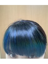 スタジオドーム(studio DOmE) ブリーチオンネイビーカラー/ブルージュ/大倉山/寒色系カラー