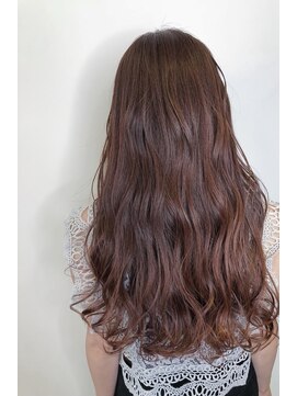 モルニ(MORNI) ラベンダーカラー_マロンベージュ Aラインボブ かきあげ